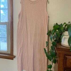 Universal Thread Sleeveless Light Pink Midi Tank Dress